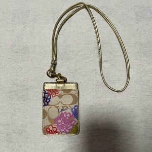 Coach ID tag necklace